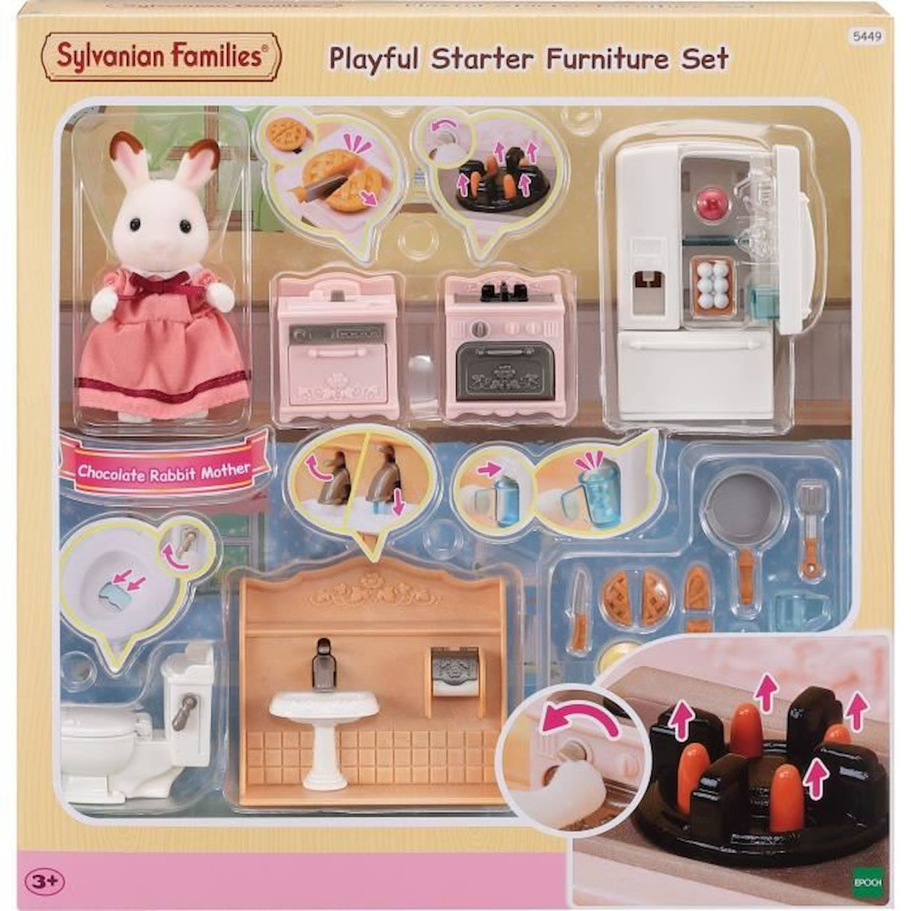 Le set d'ameublement cosy cottage et maman
