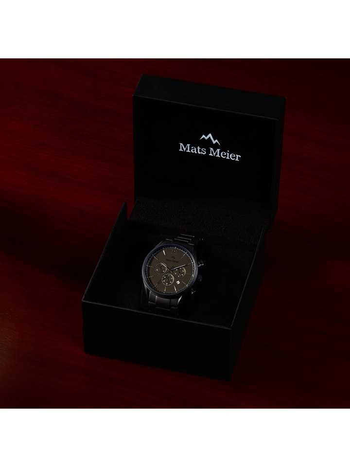 Mats Meier Chronograph Grand cornier in Grau günstig kaufen M