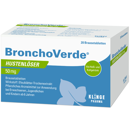BRONCHOVERDE Hustenlöser 50 mg Brausetabletten  20 St  Brausetabletten