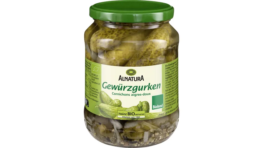 Alnatura Bioland-Gewürzgurken 360 g