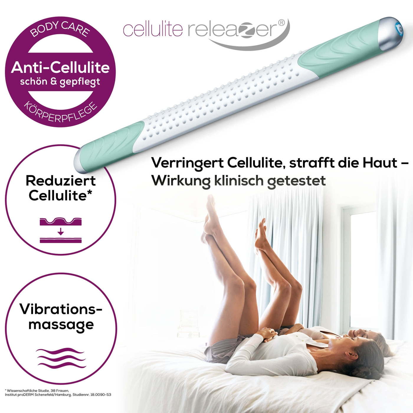 Beurer cellulite releaZer®-Cellulite Massage Gerät verringert Cellulite – klinisch getestet