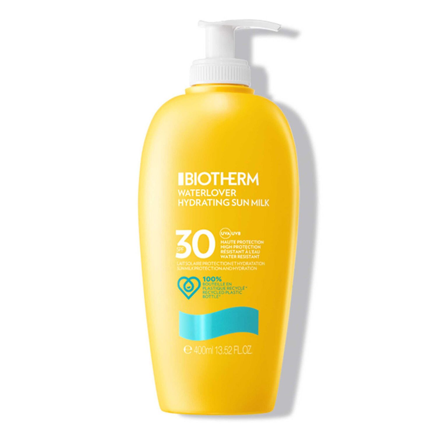 Biotherm Waterlover Lait Solaire Hydratant SPF 30 Lait solaire hydratant haute protection pour le visage et le corps