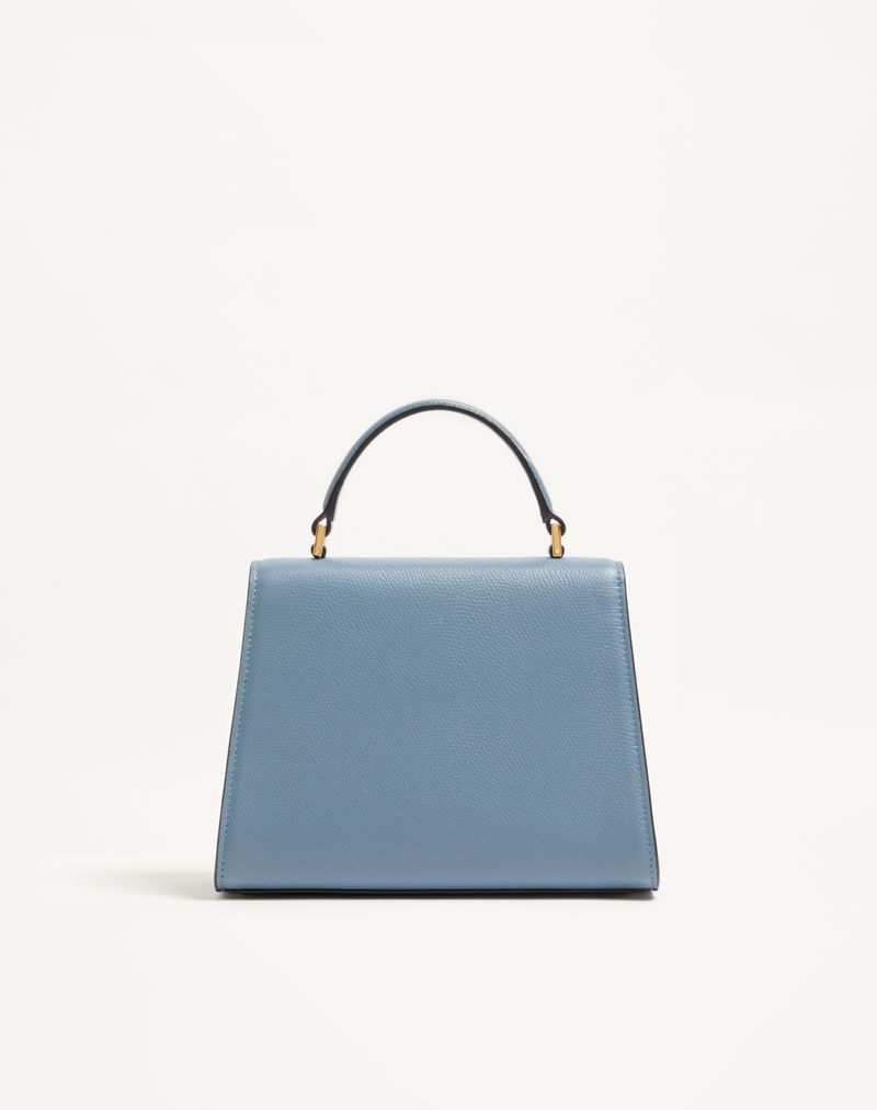 Bolsa Valentino Garavani Vsling pequena em couro de bezerro granulado.