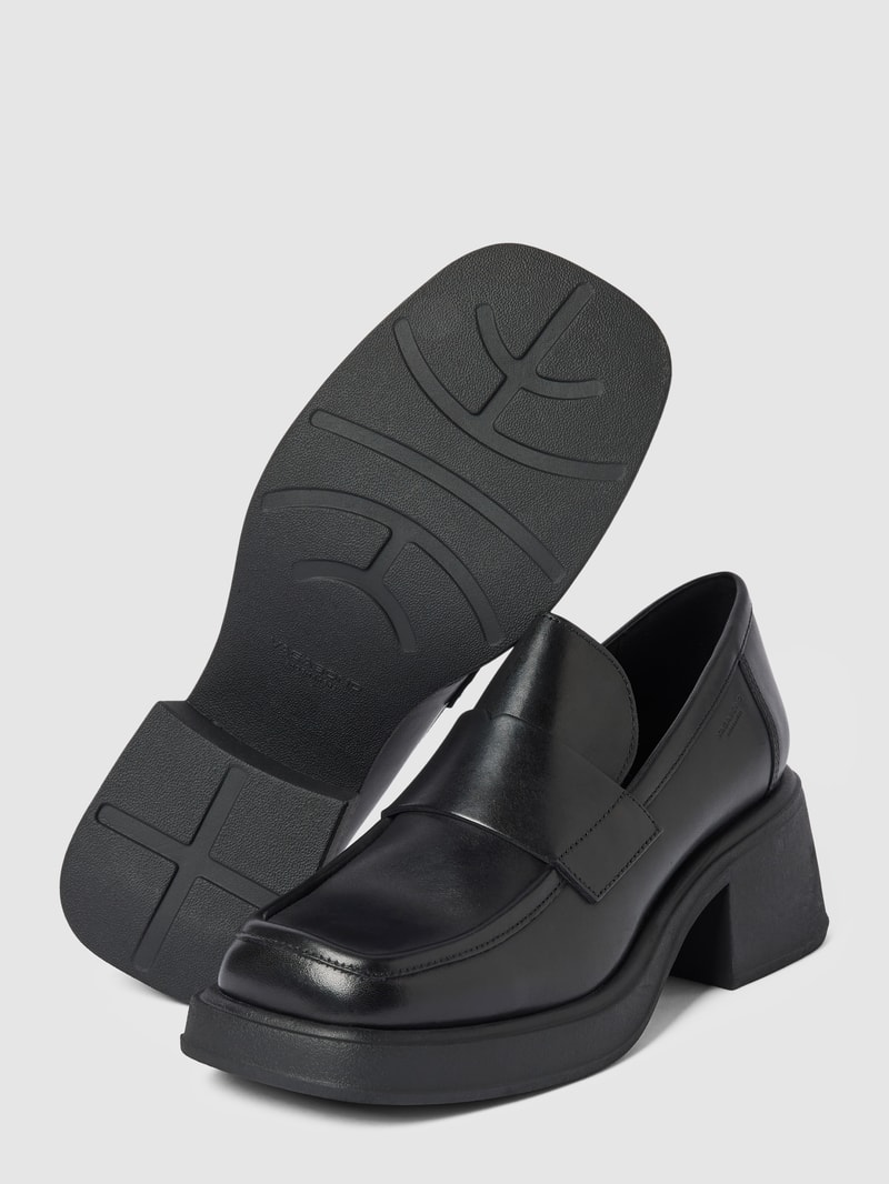 Loafer aus echtem Leder Modell 'DORAH' in schwarz