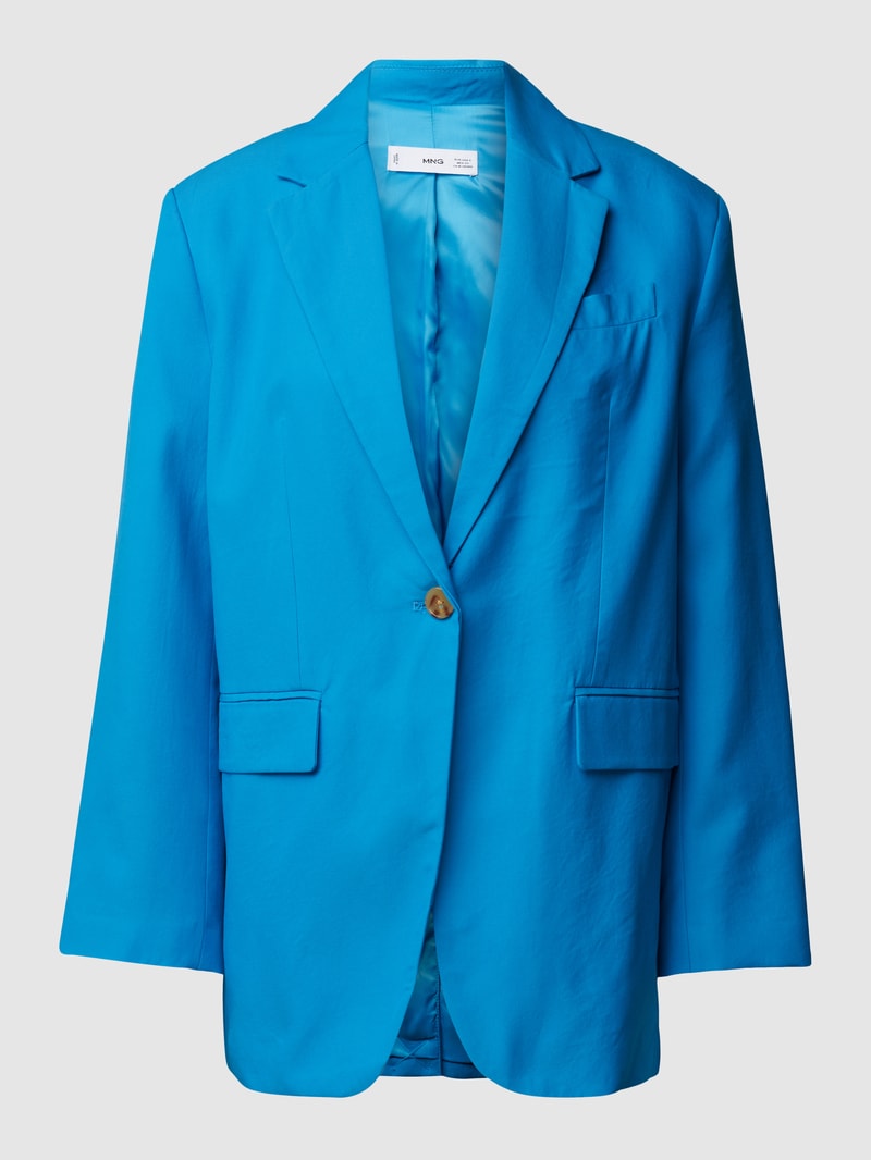 Blazer mit Reverskragen in ozean blau