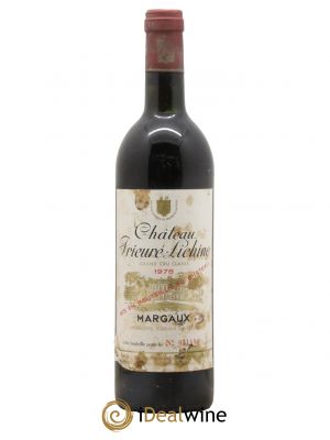 Château Prieuré Lichine 4ème Grand Cru Classé  1978 - Lot de 1 Bouteille