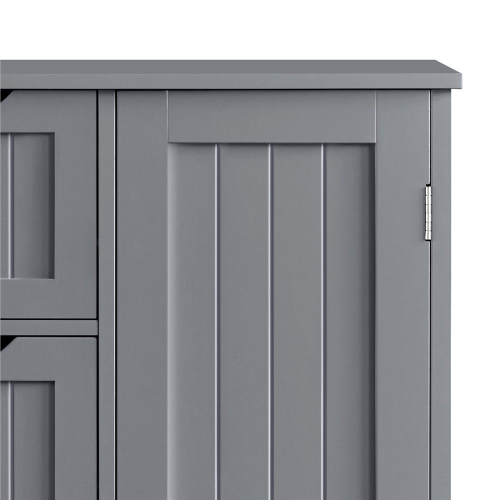 Yaheetech Badkommode Badezimmerschrank, verstellbar, Sideboard