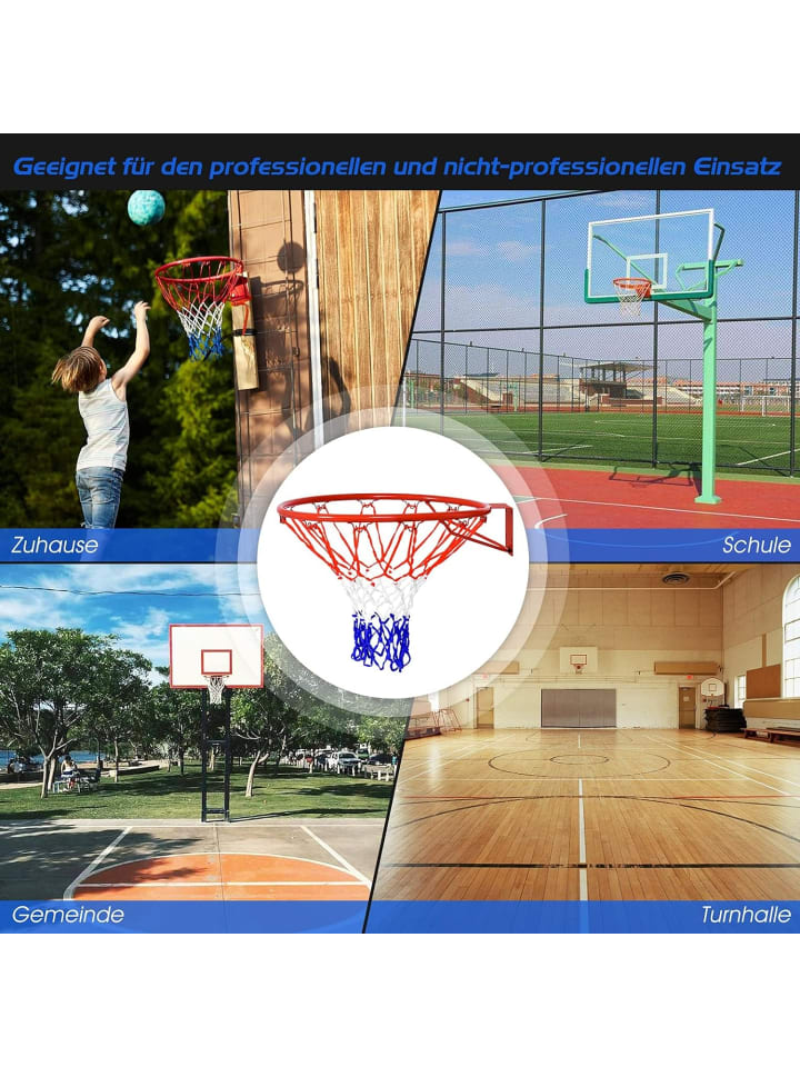 COSTWAY Basketballring in Rot günstig kaufen 45 cm