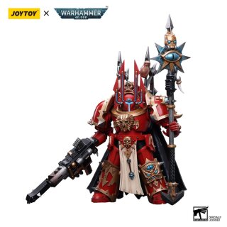 Warhammer 40k Actionfigur 1/18 Chaos Space Marines Crimson Slaughter Sorcerer Lord in Terminator Armour 12 cm