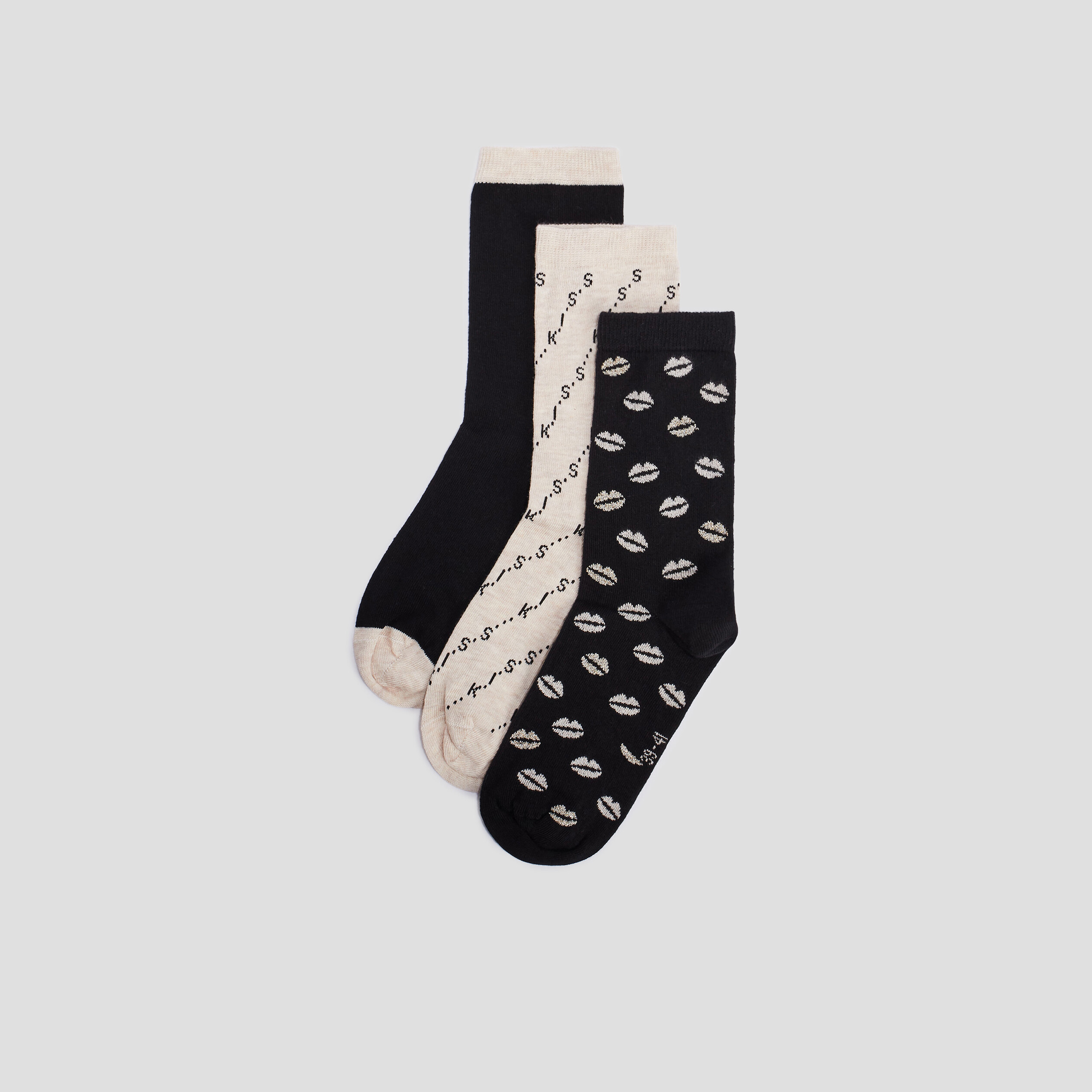 Lot 3 paires chaussettes multicolore femme | La Halle