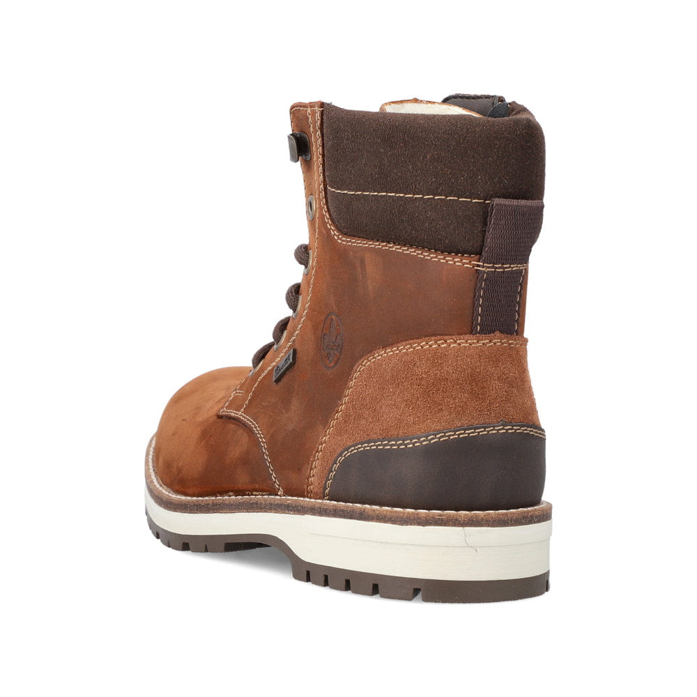Rieker Herren Schnürstiefel kastanienbraun