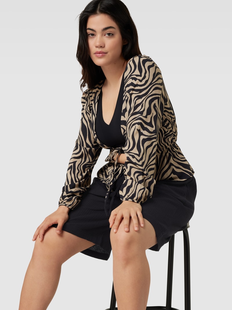 PLUS SIZE Shorts mit Tunnelzug Modell 'CARTHEIS' in schwarz