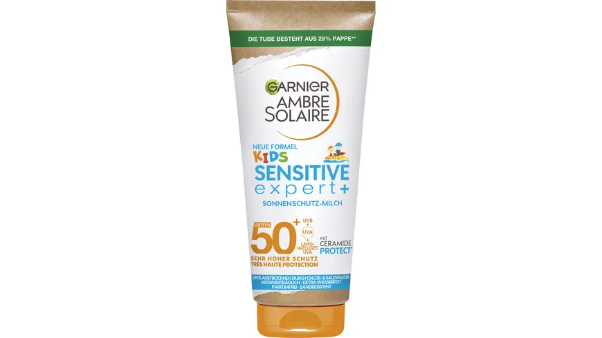 Garnier Ambre Solaire Sensitive Kids Sonnencreme LSF50+ 175 ml