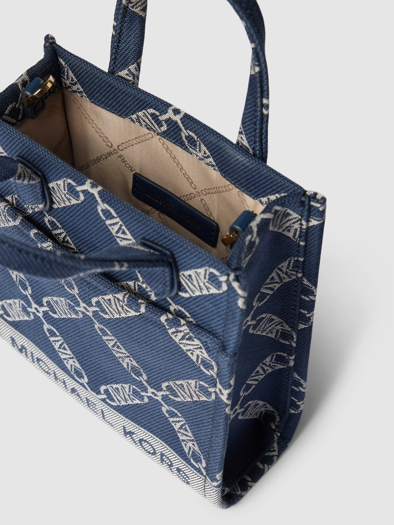 Crossbody Bag mit Label-Stitching Modell 'GIGI' in marineblau