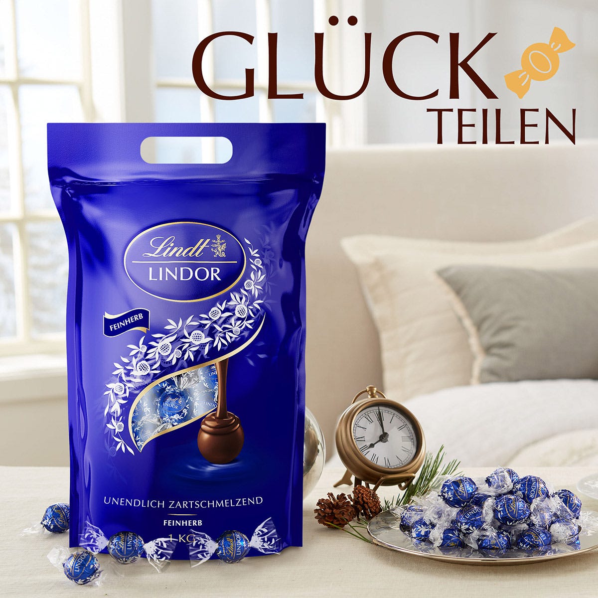 LINDOR Kugel Beutel Feinherb, 1000g