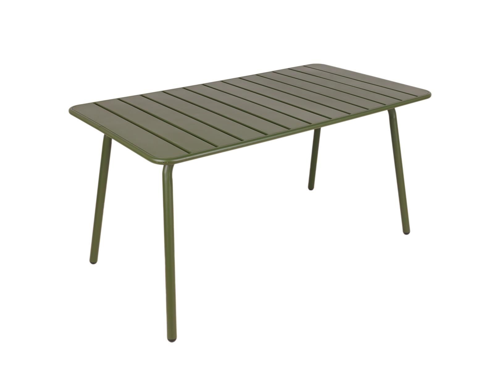 MaximaVida Max 150 cm Armeegrünes Gartenset mit 2 Stühlen und einer Bank