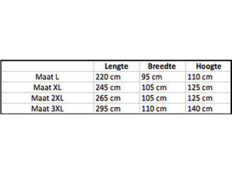 CUHOC Diamond Label 295 x 110 x 140 Lastenrad Abdeckung