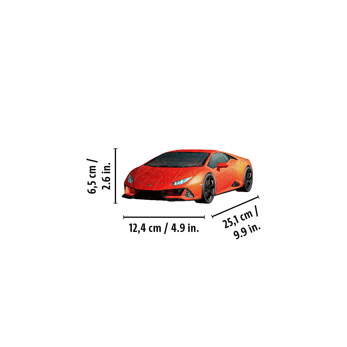 3D-Puzzle Lamborghini Huracan Evo, 108 Teile