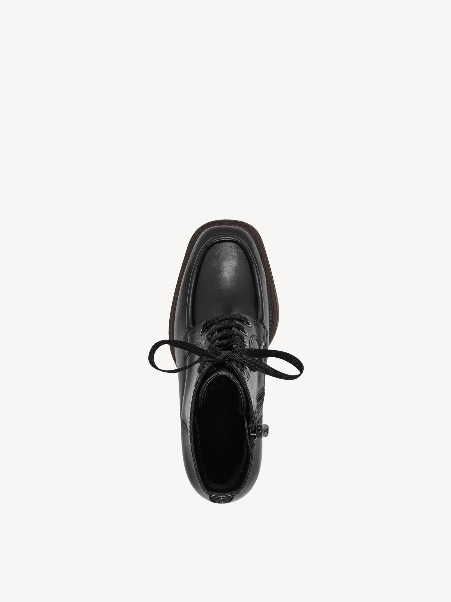 Bottine en cuir - noir