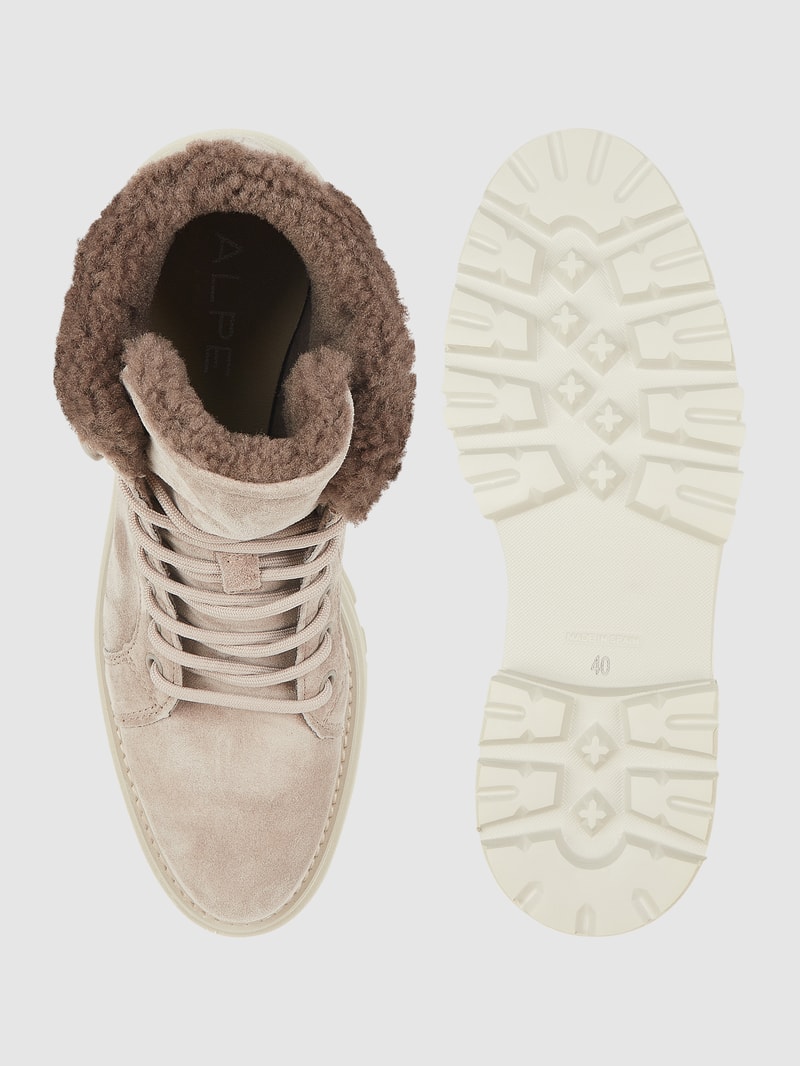 Boots mit Teddyfutter in taupe