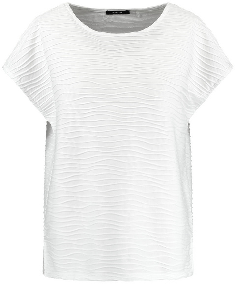 Shirt aus Struktur-Jersey