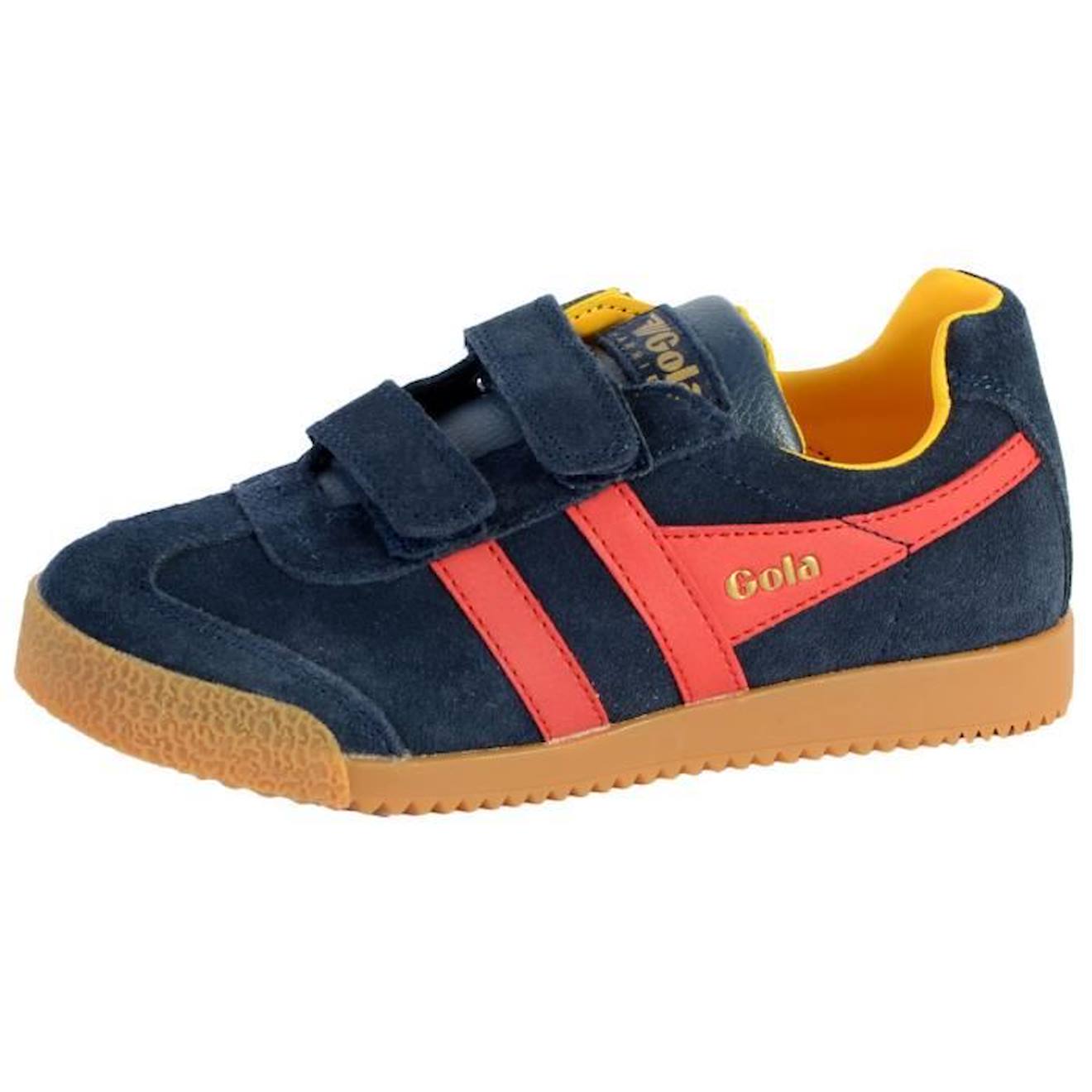 Basket Gola Enfant Harrier Velcro bleu