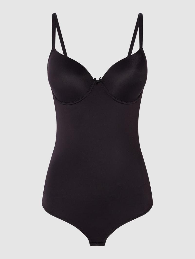 Body aus Mikrofaser in schwarz