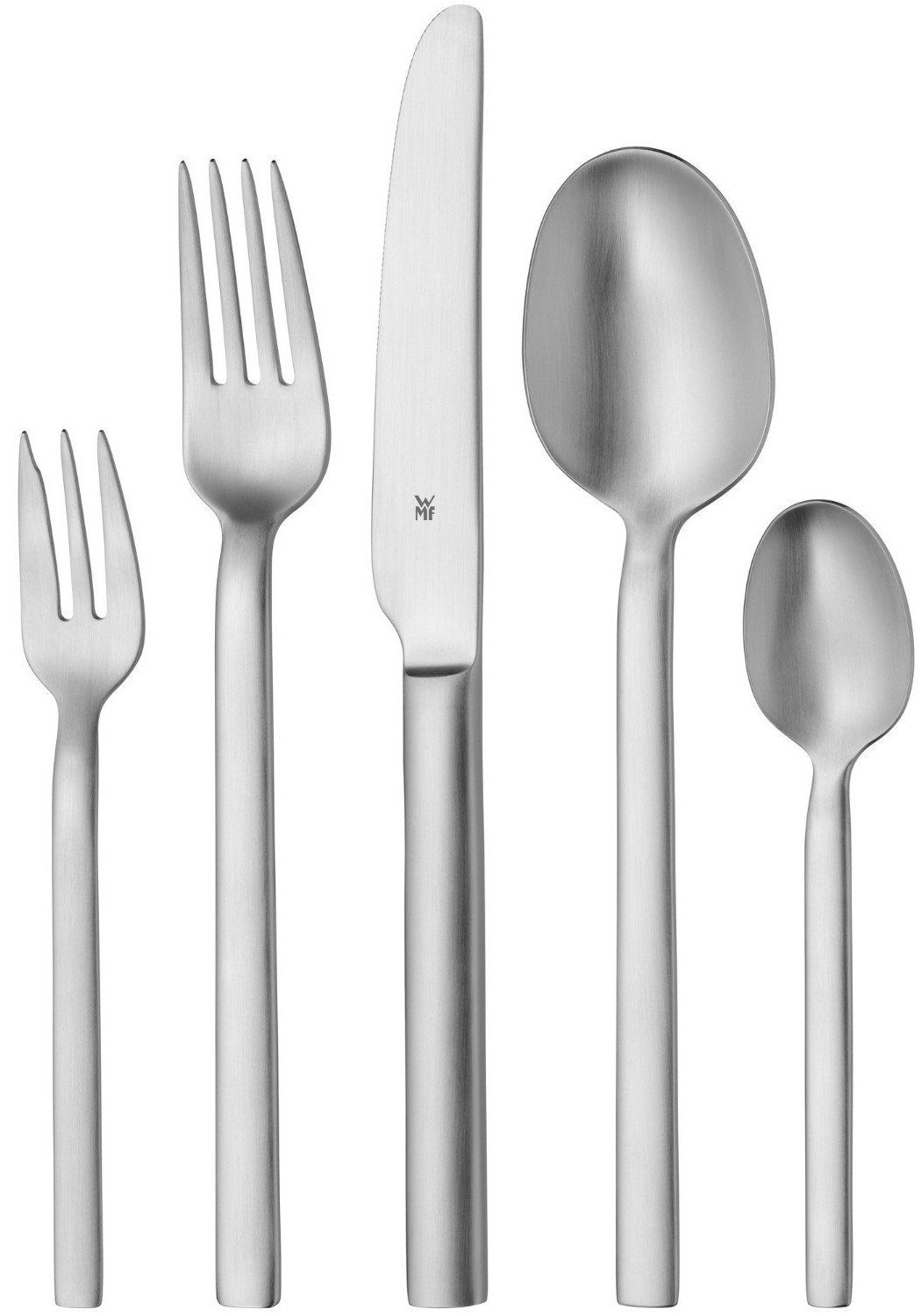 WMF Besteck-Set WMF Besteck Alteo pures Design Edelstahl matt 60 tlg Set für 12