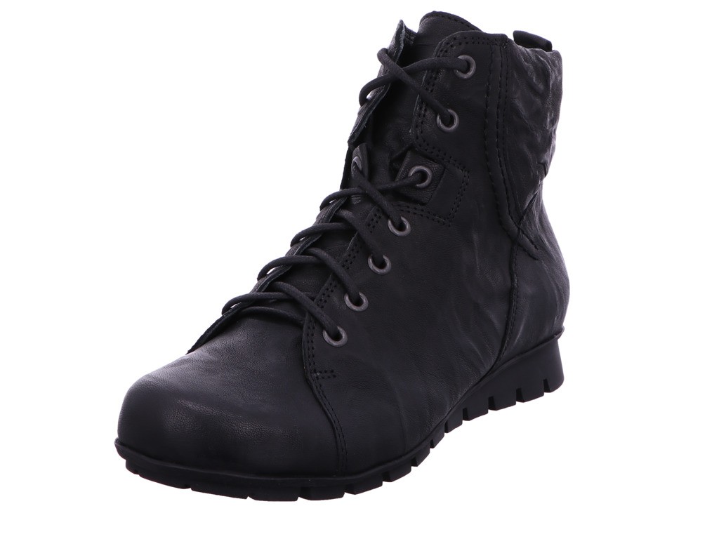 THINK Schnür-Stiefeletten schwarz MENSCHA