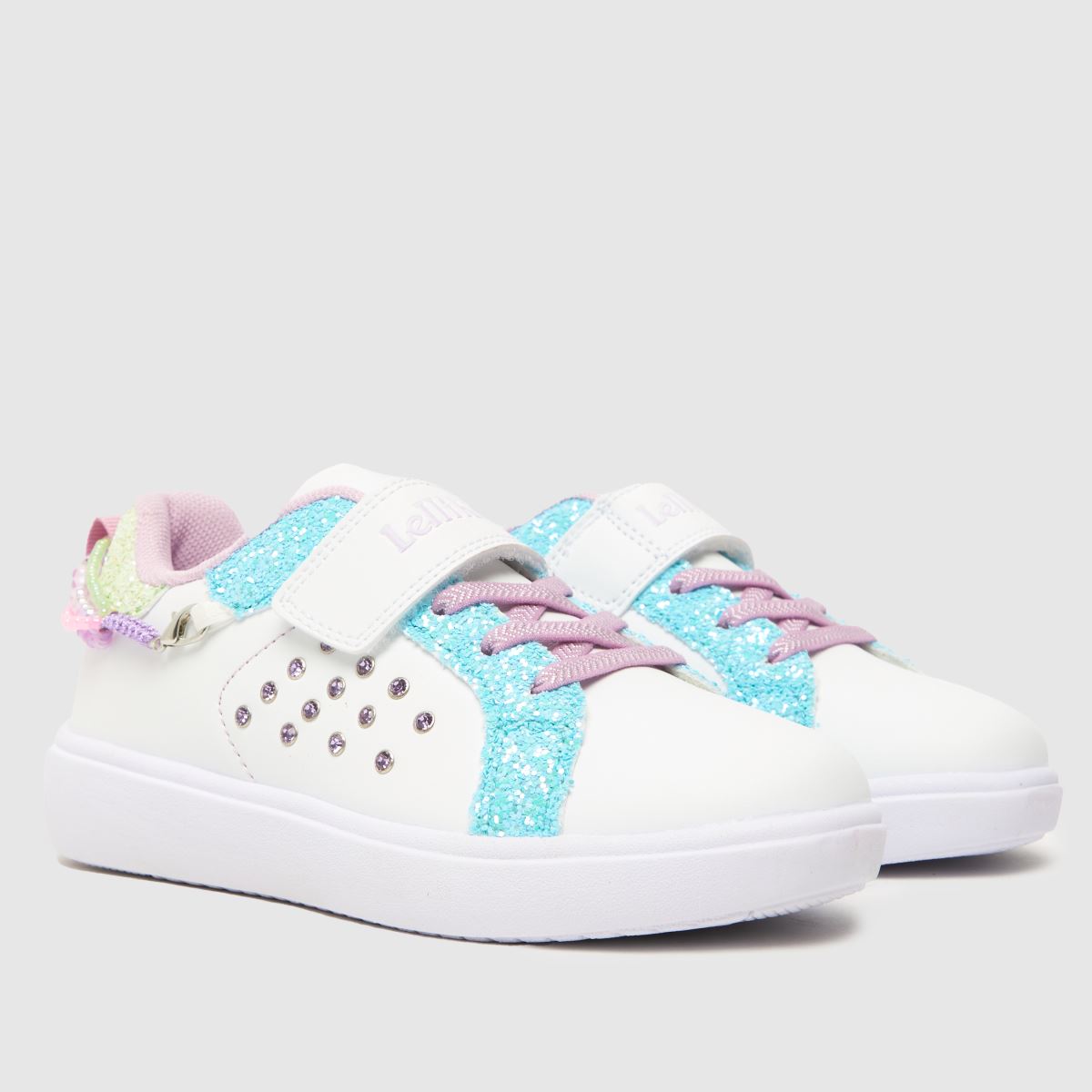 Lelli Kelly vita multifärgade gioiello flickor juniorsneakers