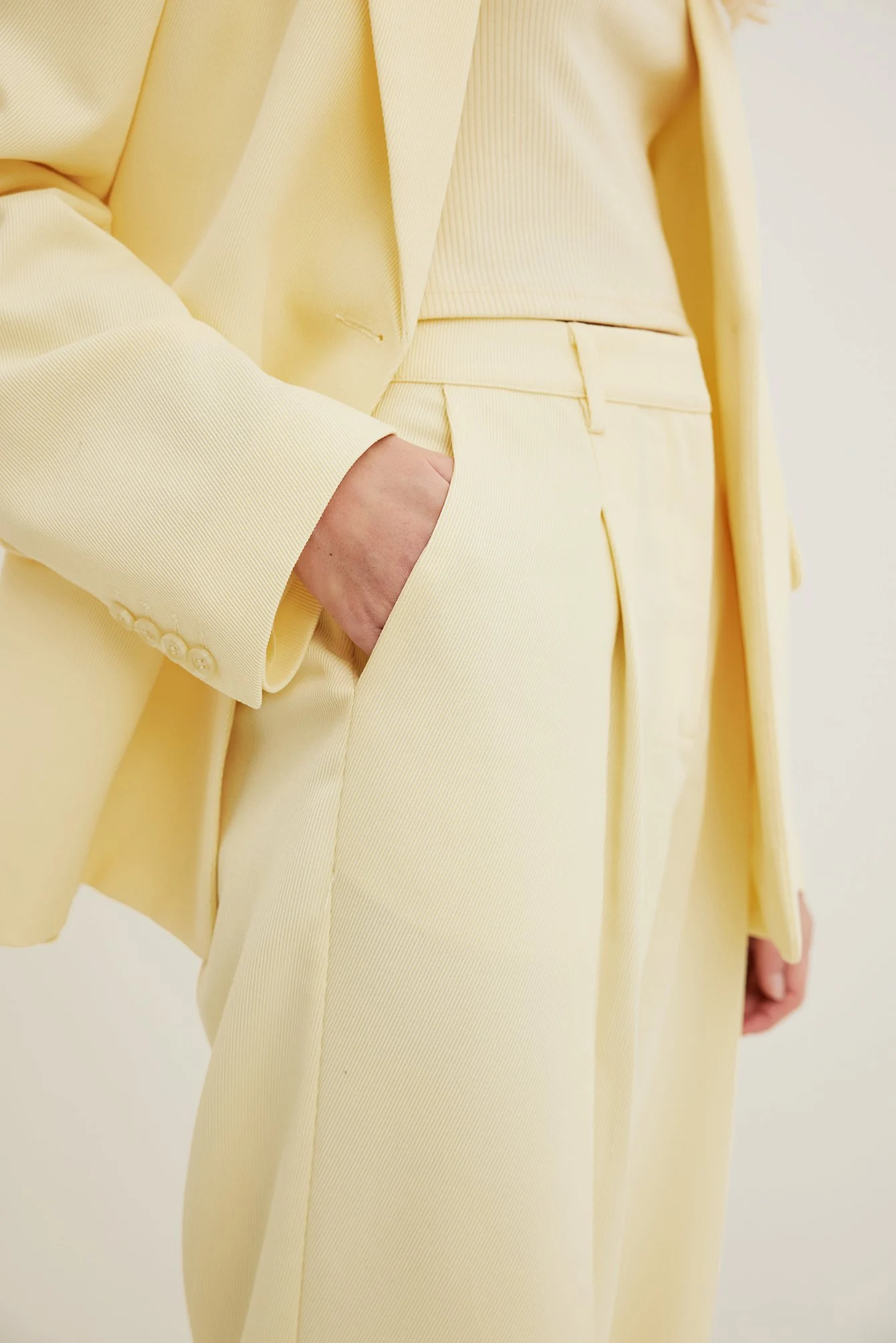 High Waisted Suit Trousers