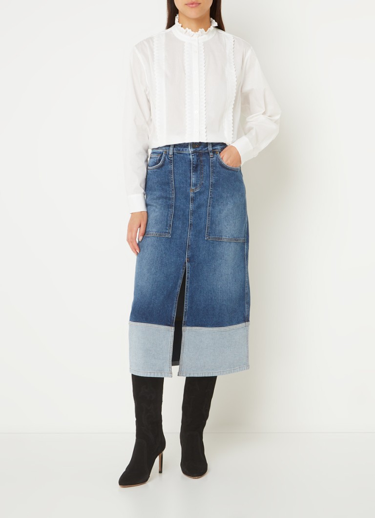 Jupe midi en jean Vicky de ba&sh avec fente
