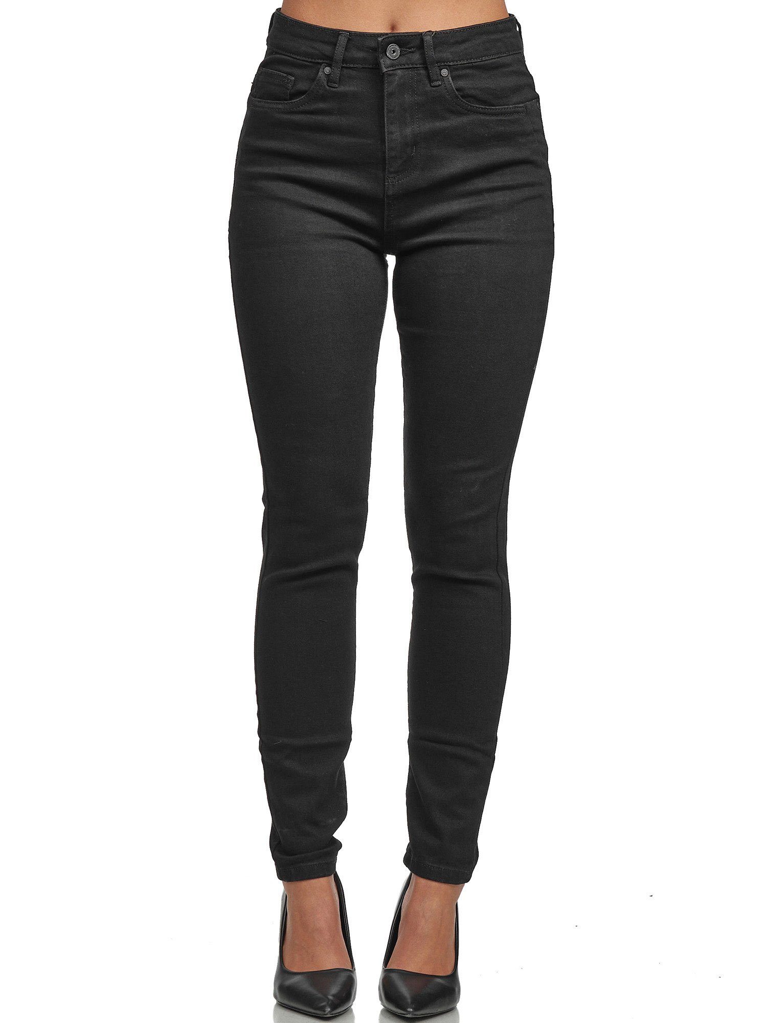 Tazzio High-waist-Jeans F107 Damen Skinny Fit Jeanshose