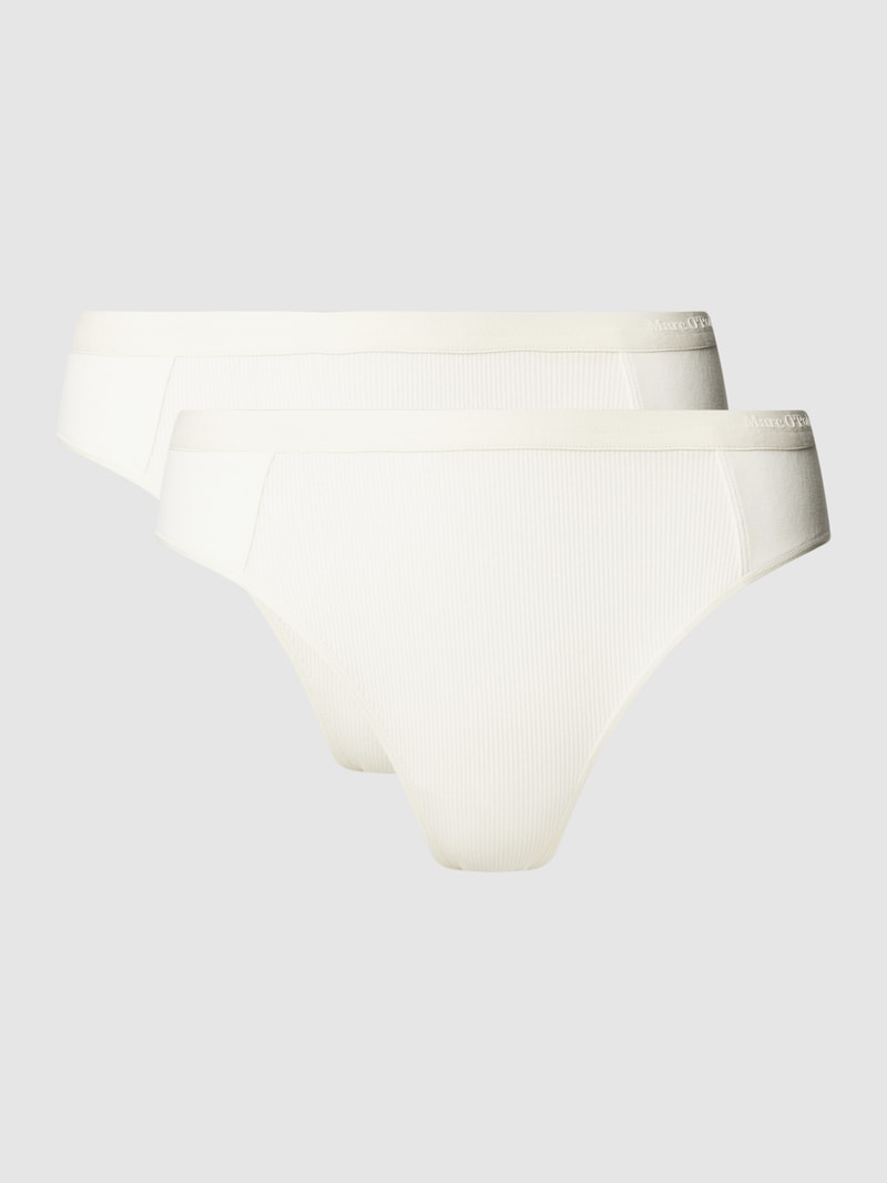 Slip mit elastischem Logo-Bund Modell 'Iconic' in offwhite