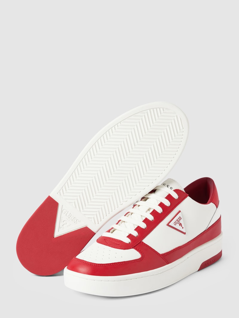 Sneaker aus Leder-Mix Modell 'SILEA' in rot
