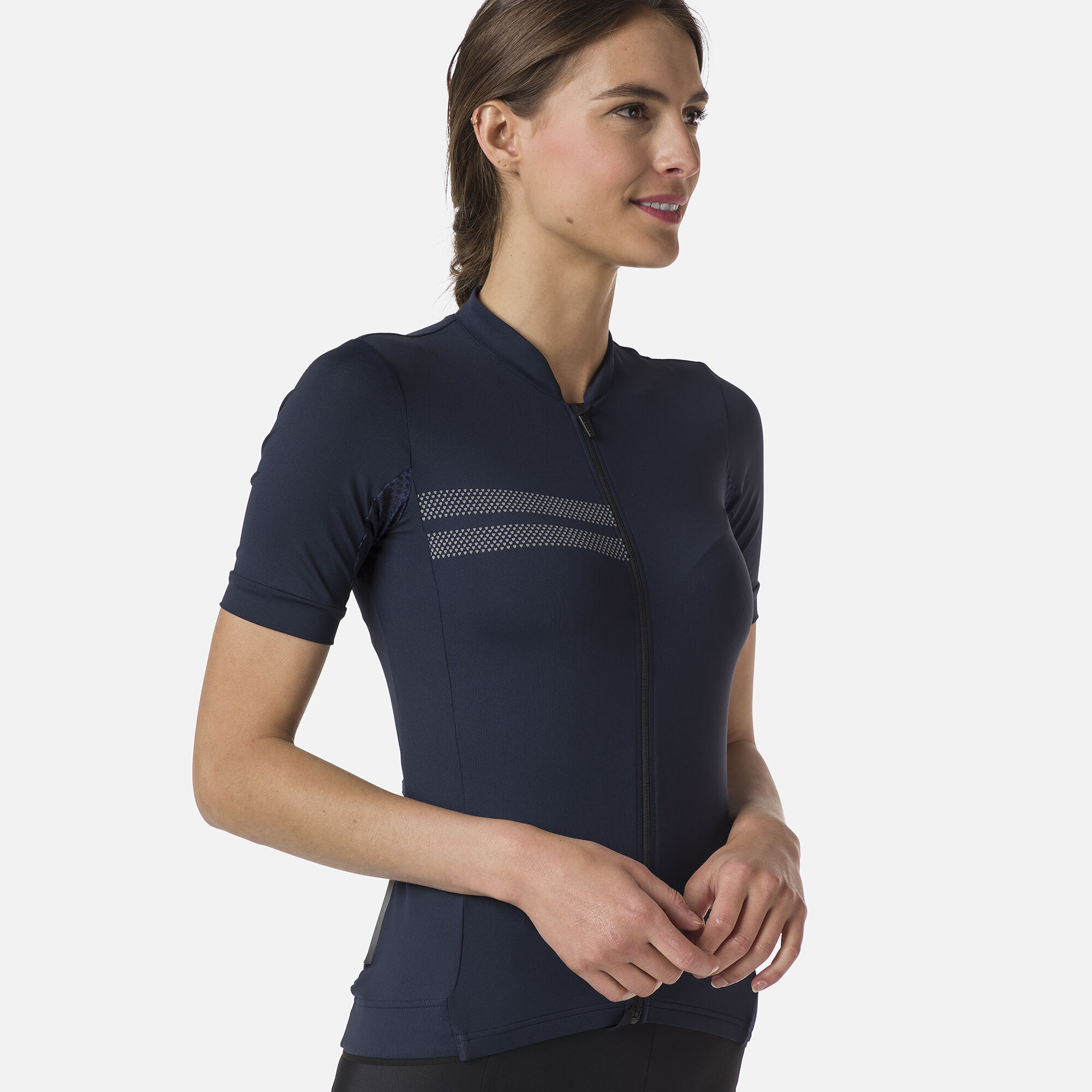 Maillot de vélo de route à manches courtes pour femme