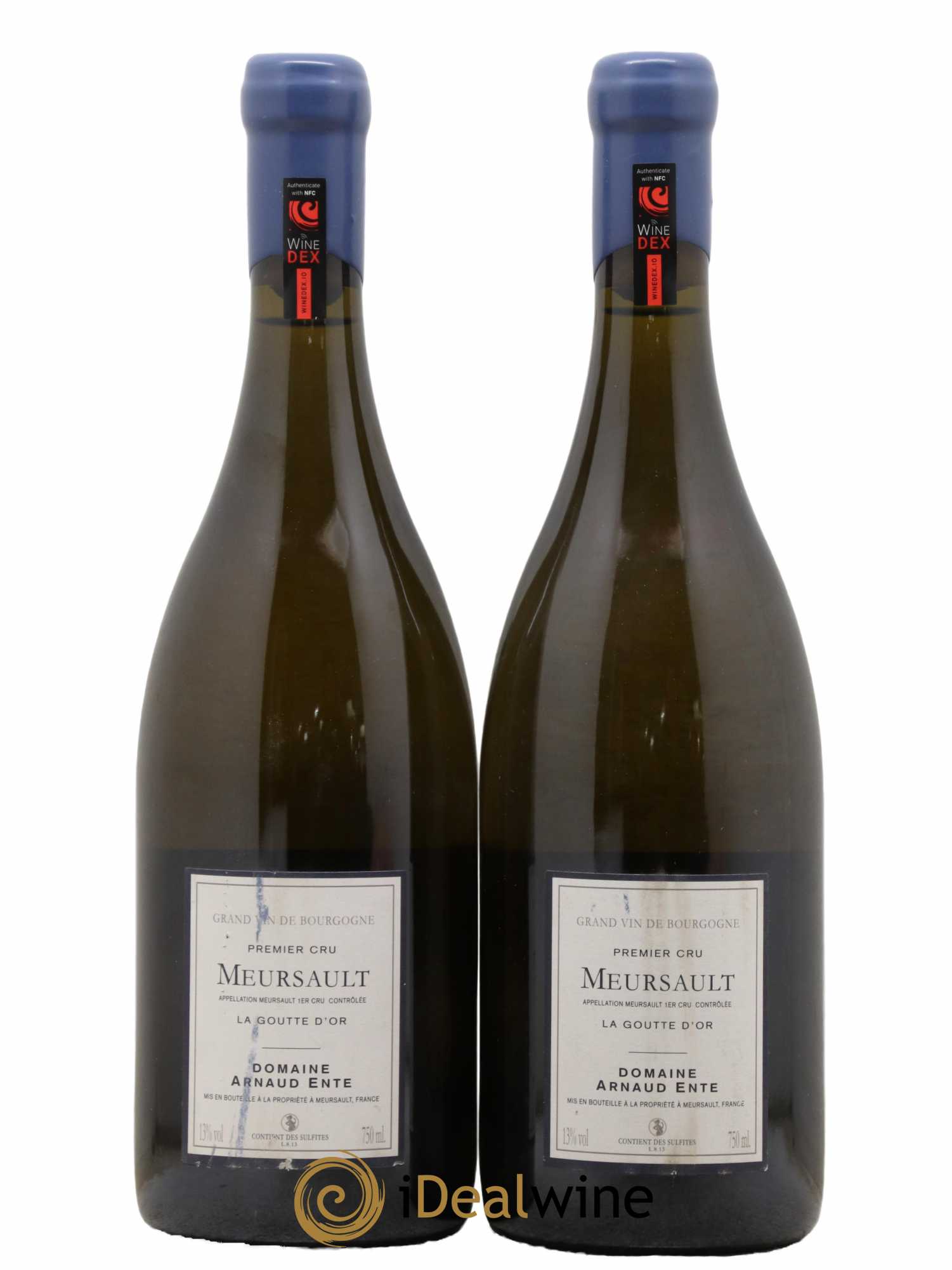 Meursault 1er Cru Goutte d'Or Arnaud Ente  2013 - Lot de 2 Bouteilles