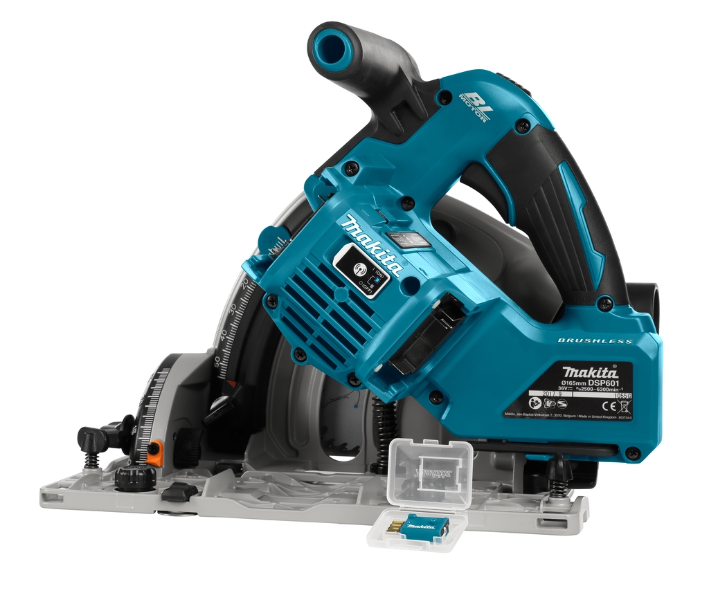 Makita DSP601ZJU Akku-Tauchsäge 165 mm 2 x 18 V mit AWS-Sender (ohne Akkus und Ladegerät)