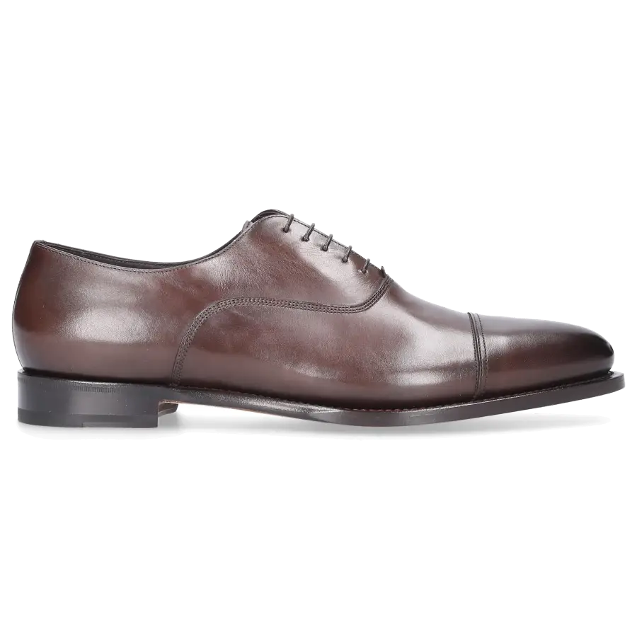 Santoni - Businessschuhe Oxford 13162 Kalbsleder - braun