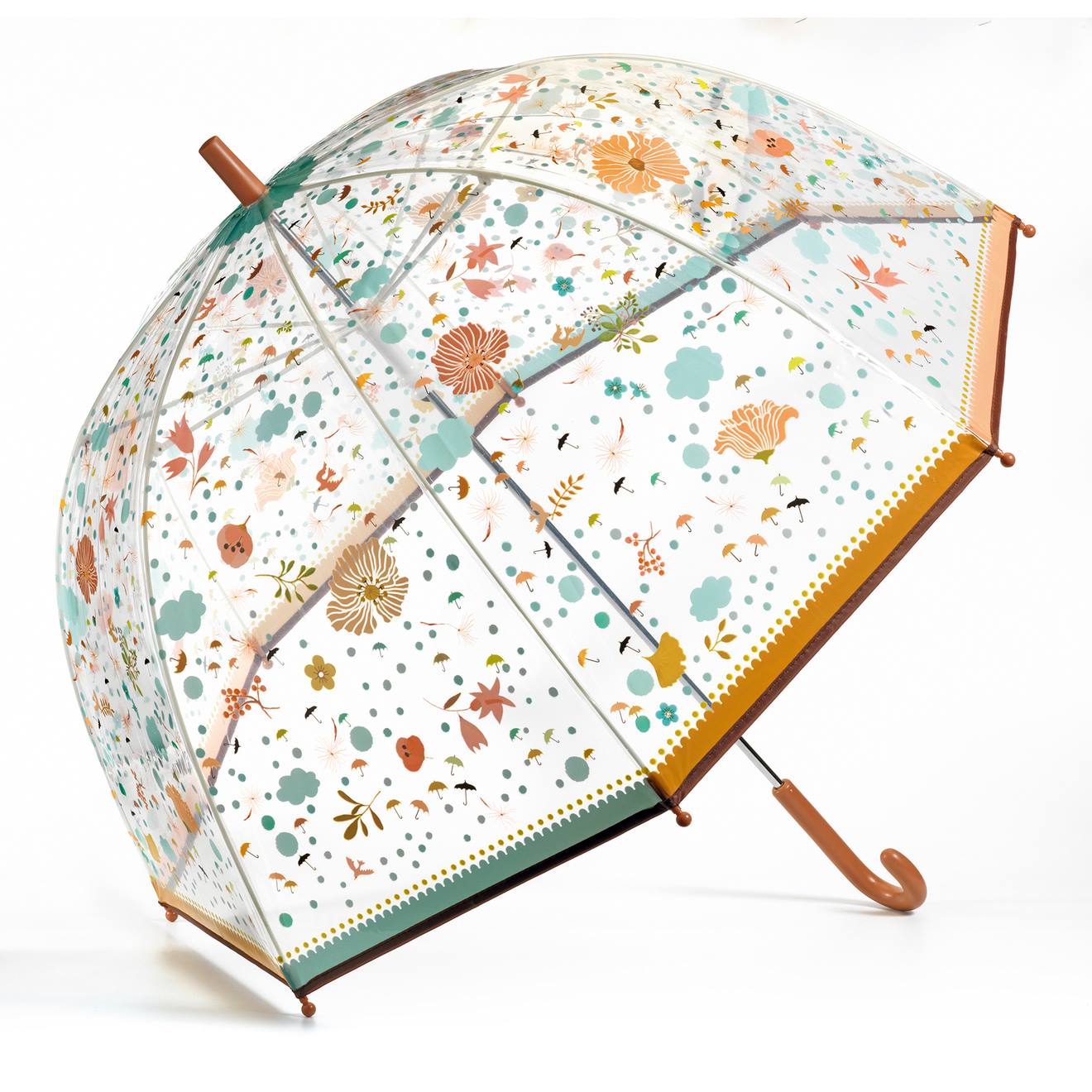 Djeco Eltern Regenschirm DJECO mit Blumen - rosa