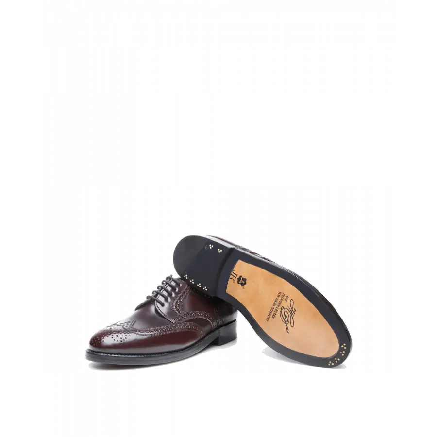 Heinrich Dinkelacker - Businessschuhe Budapester LONDON FULL-BROGUE C Cordovan - rot