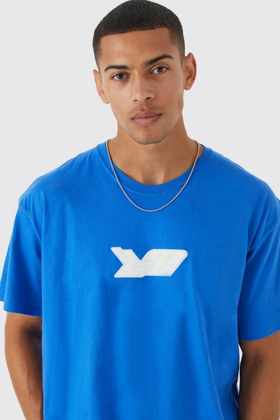 Oversize T-Shirt mit Bm-Print