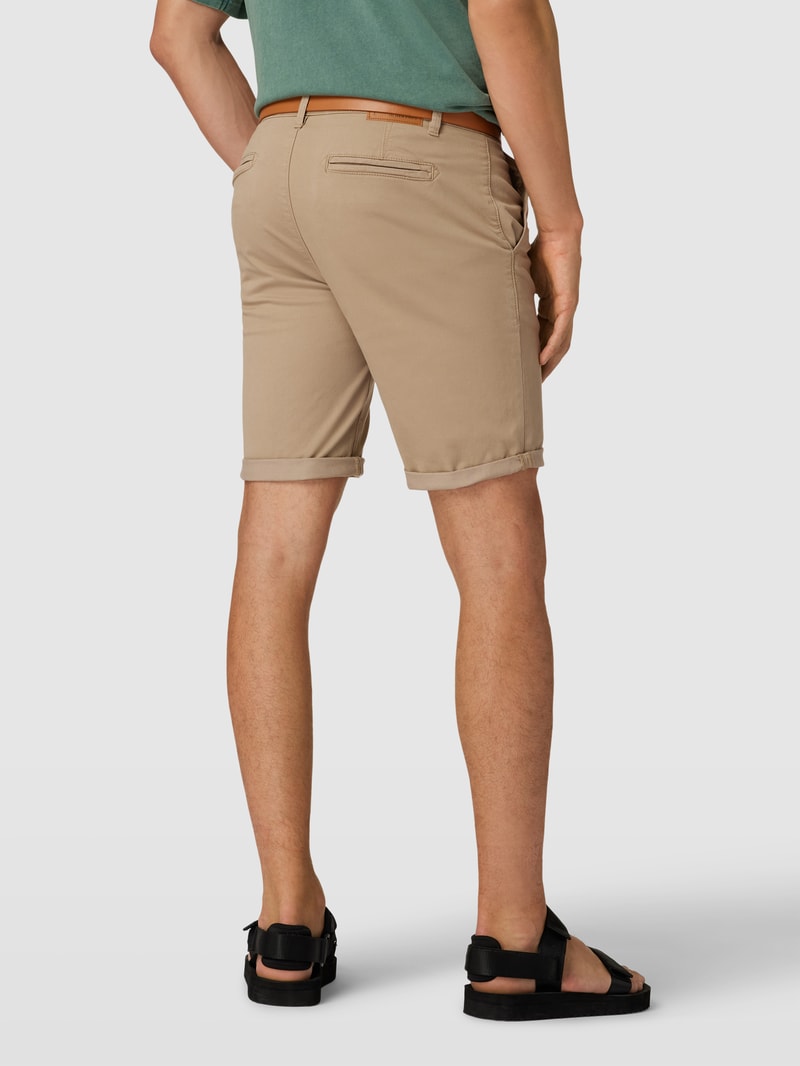 Chinoshorts inklusive Gürtel Modell 'Mike' in beige