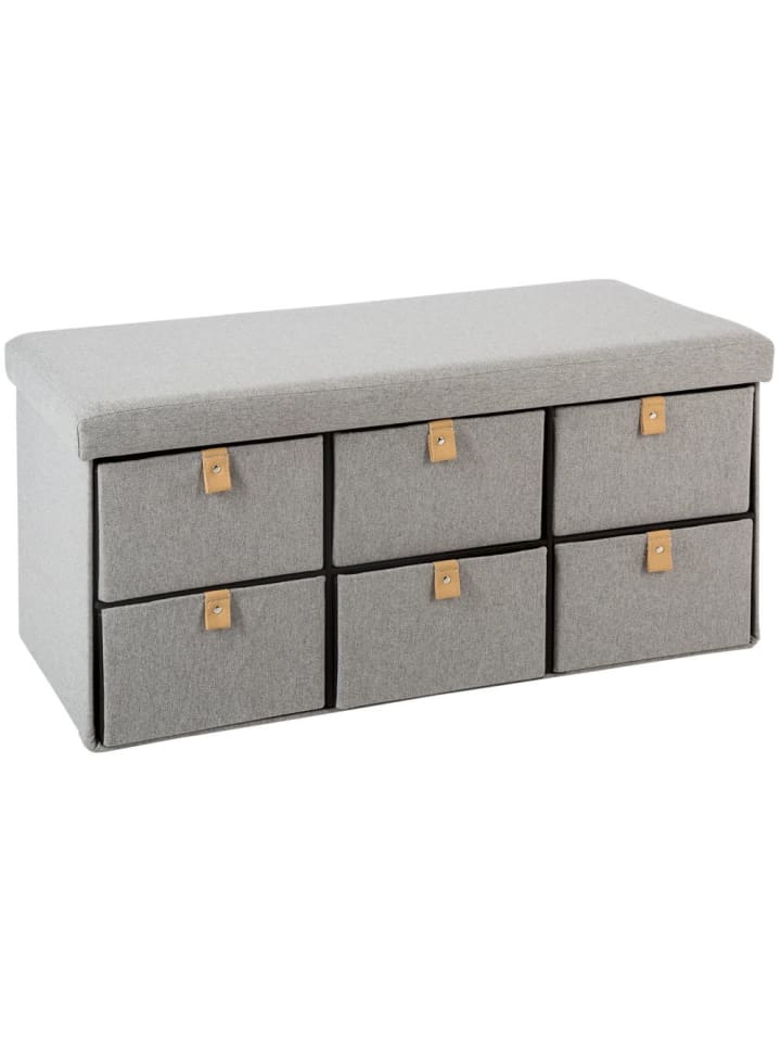 Atmosphera Créateur d'intérieur Sitzhocker in grau günstig kaufen onesize
