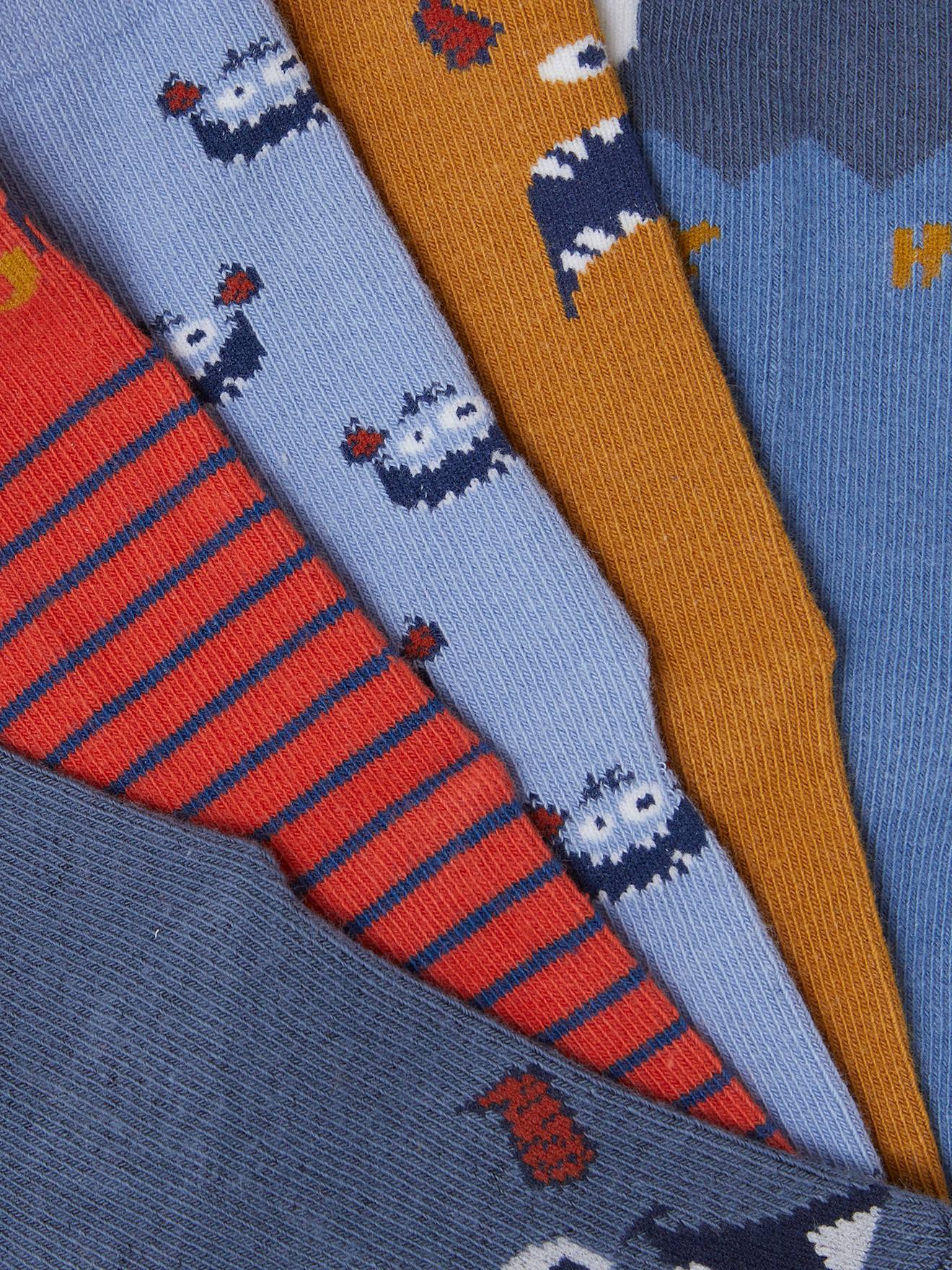 Lot de 5 paires de chaussettes monstres lot bleu