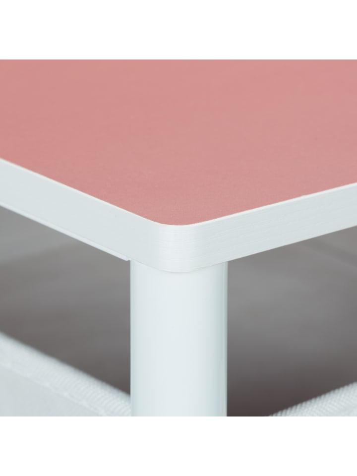 relaxdays Kinder-Kommode in Weiß/ Rosa - (B)36 x (H)109,5 x (T)40,5 cm günstig kaufen onesize