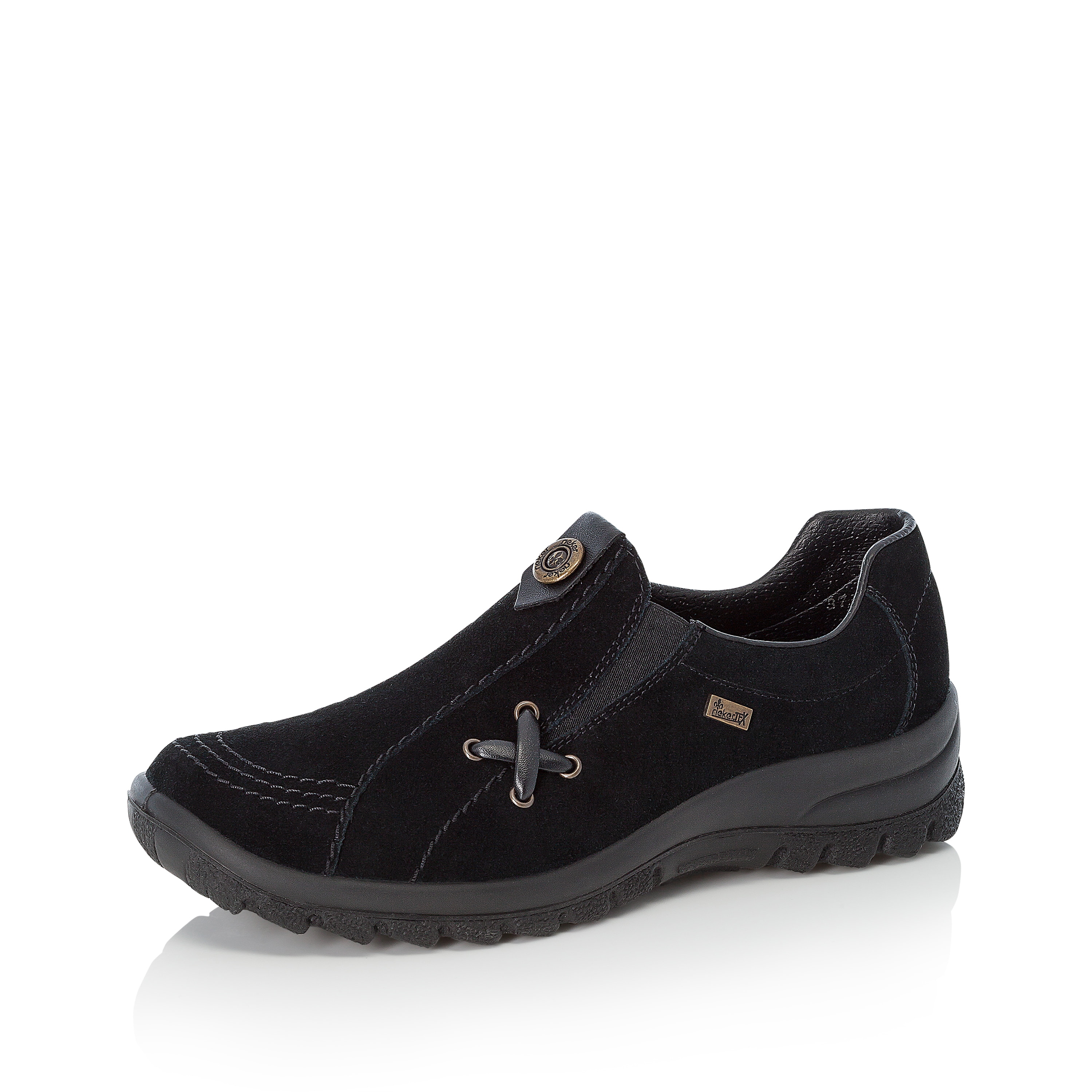 Rieker Damen Slipper tiefschwarz