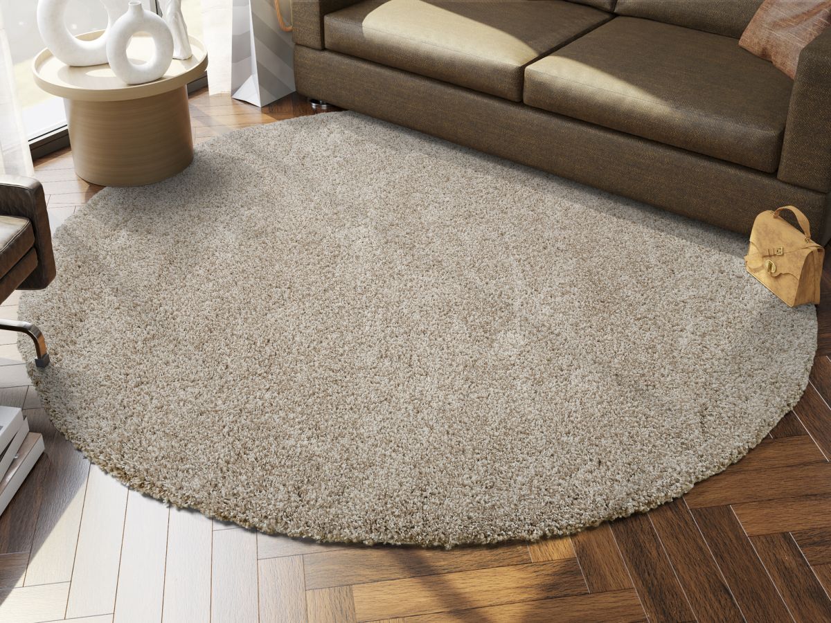 Hochflorteppich Sumo Beige-Mix 150 cm