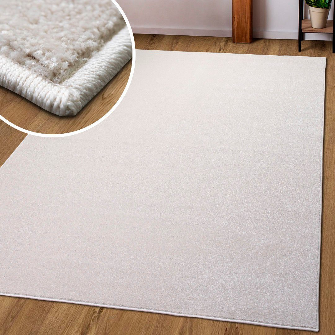 Teppich Pieter, my home, rechteckig, Höhe: 9 mm, mit besonders weichem Flor, Kurzflor,Design-Teppich mit Melange-Effekt