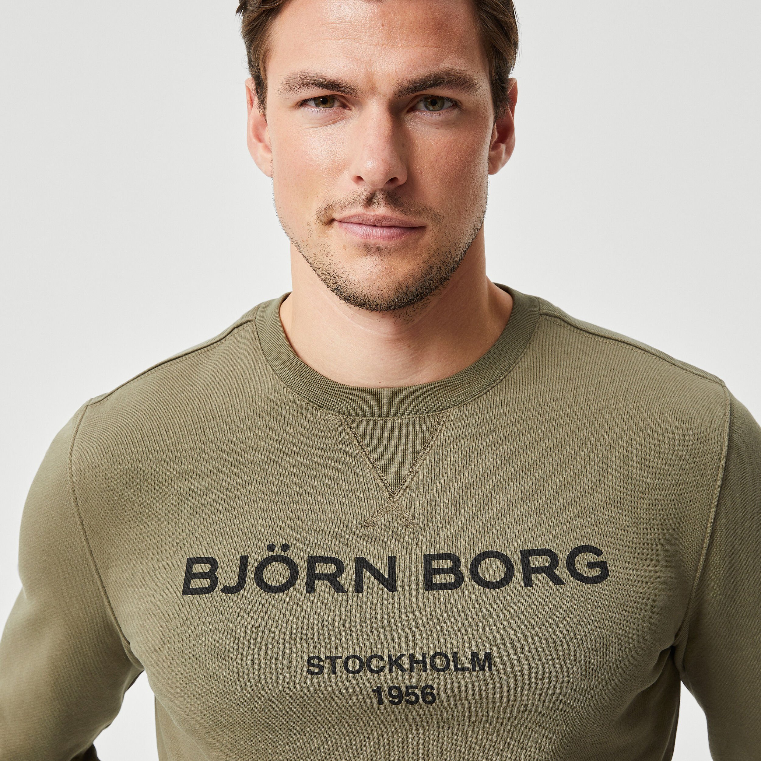 Logo Sweatshirt Herren - Oliv